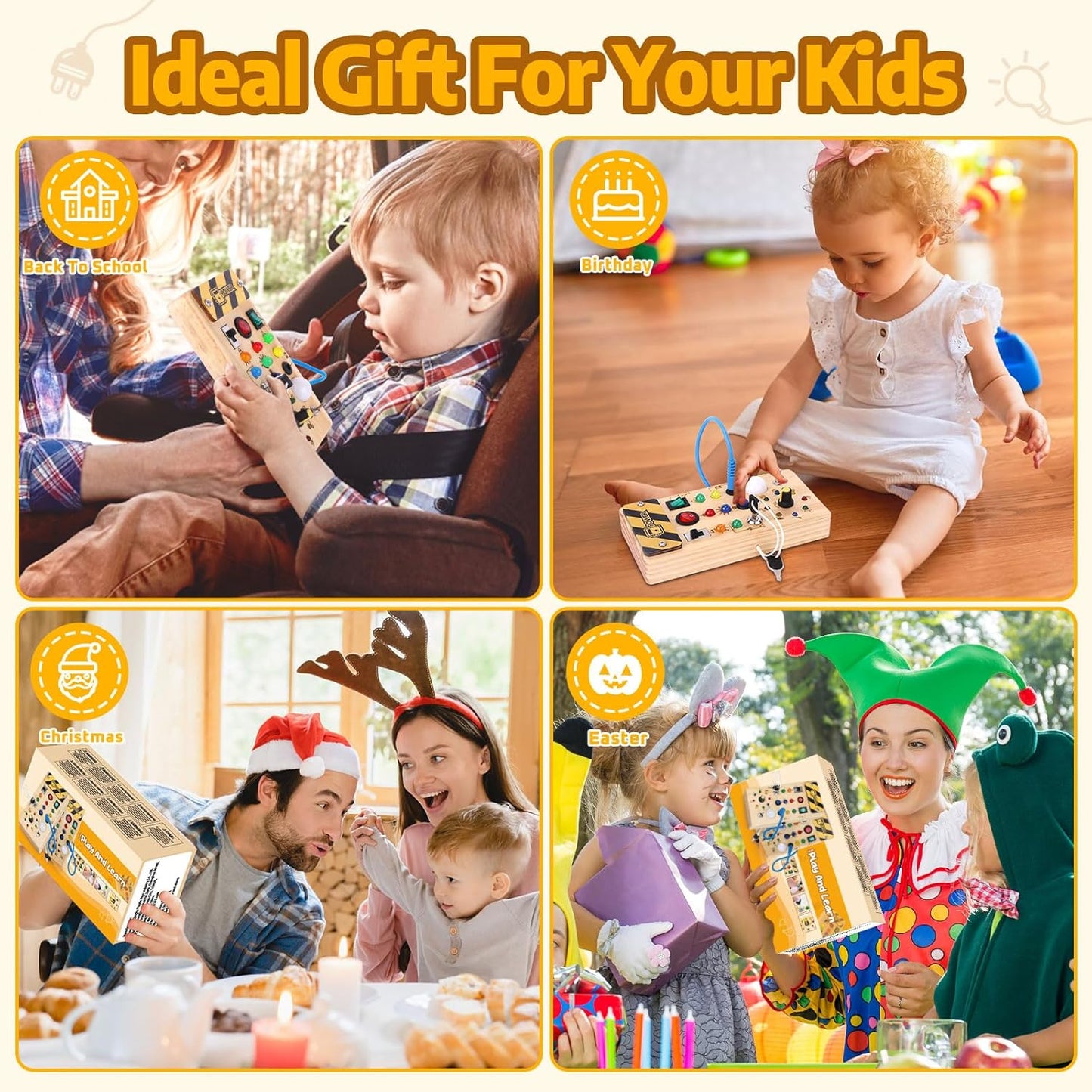 Montessori Busy Board - Toylio
