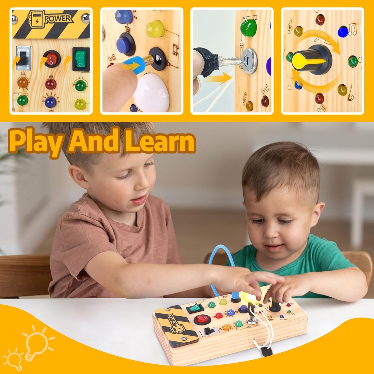 Montessori Busy Board - Toylio