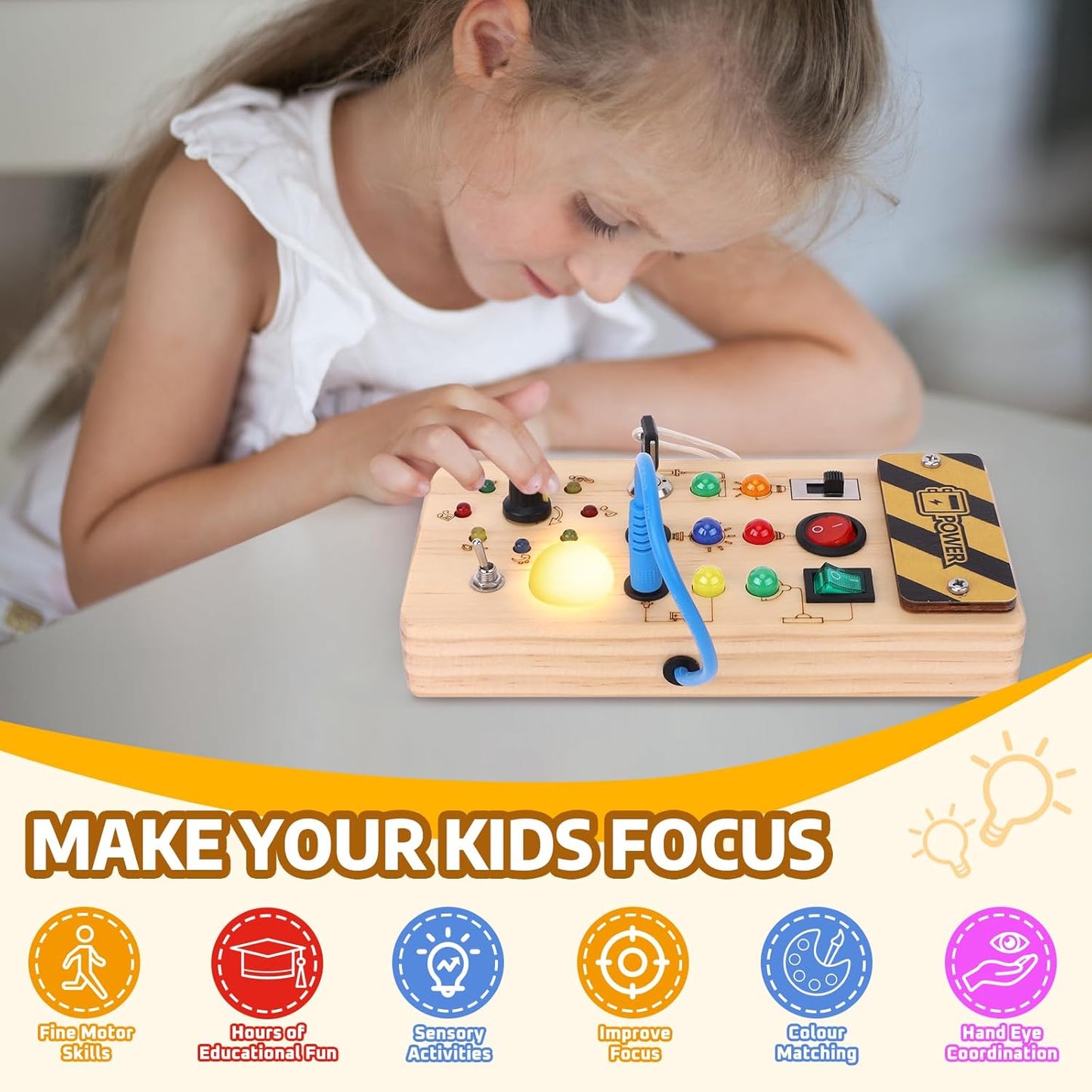 Montessori Busy Board - Toylio
