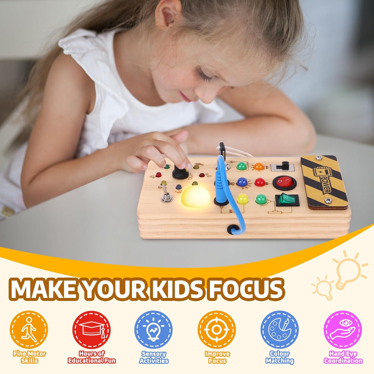 Montessori Busy Board - Toylio