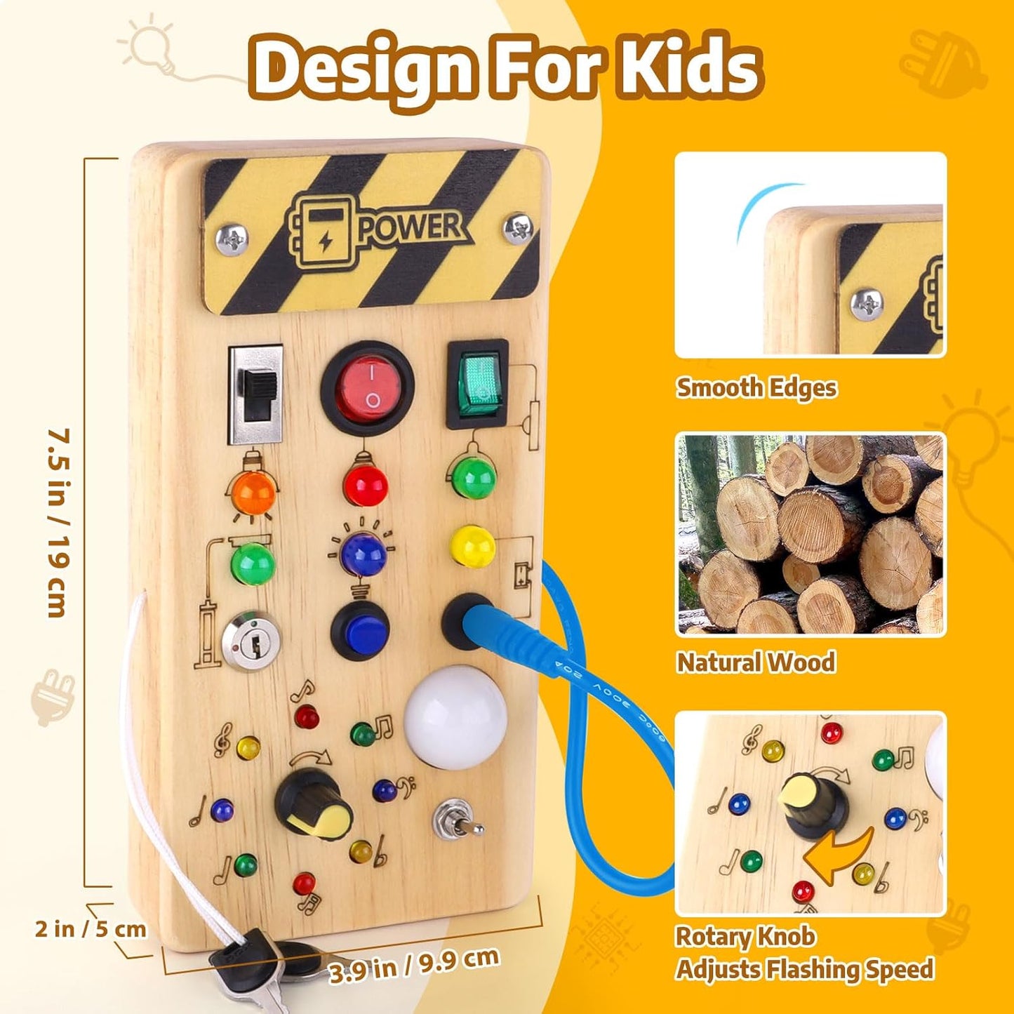 Montessori Busy Board - Toylio
