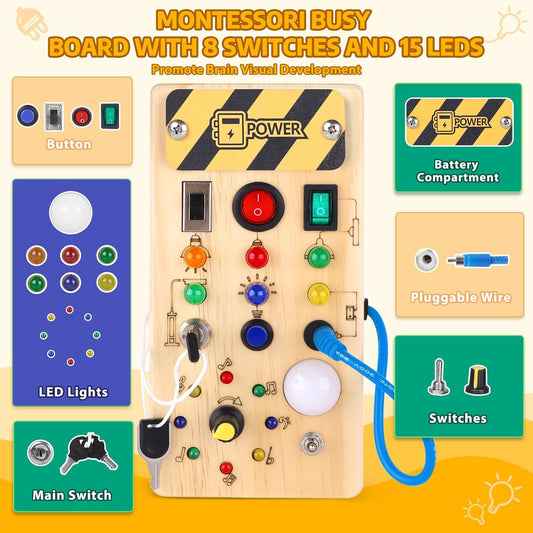 Montessori Busy Board - Toylio
