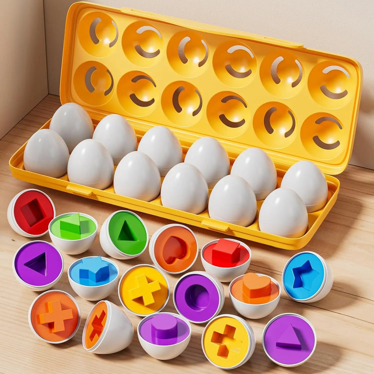 Montessori Matching Eggs Toy - Toylio
