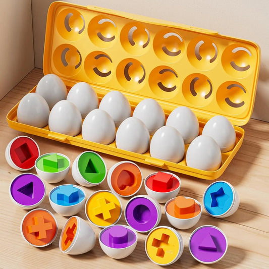 Montessori Matching Eggs Toy - Toylio