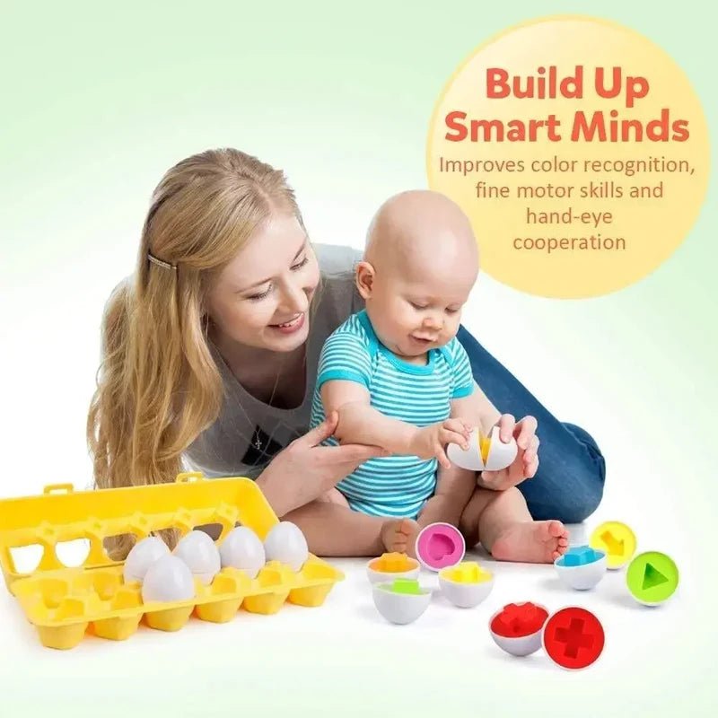 Montessori Matching Eggs Toy - Toylio