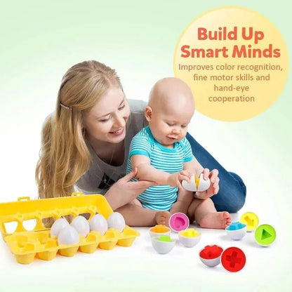 Montessori Matching Eggs Toy - Toylio