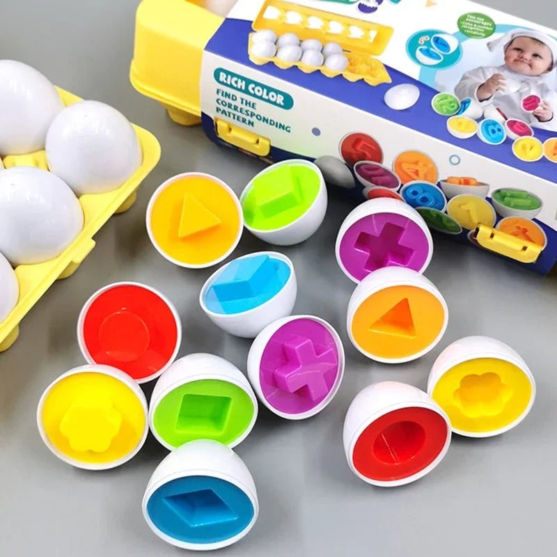 Montessori Matching Eggs Toy - Toylio